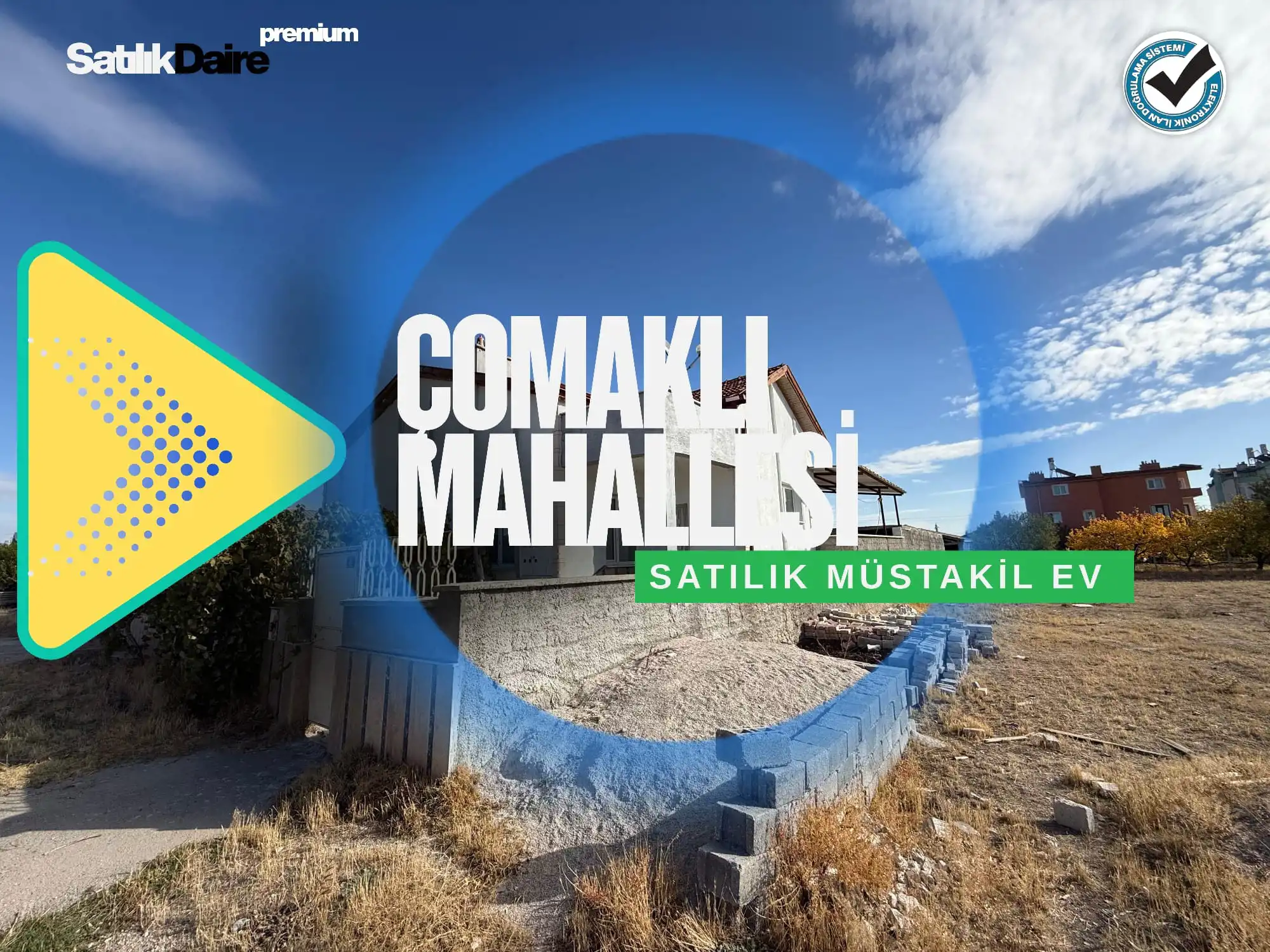 KONYA MERAM ÇOMAKLI MAHALLESİ SATILIK MÜSTAKİL 4+1 EV!
